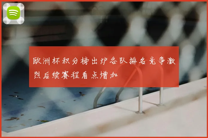 欧洲杯积分榜出炉各队排名竞争激烈后续赛程看点增加